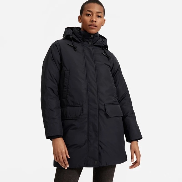 Everlane Jackets & Blazers - NEW Everlane The ReNew Military Black Parka XS